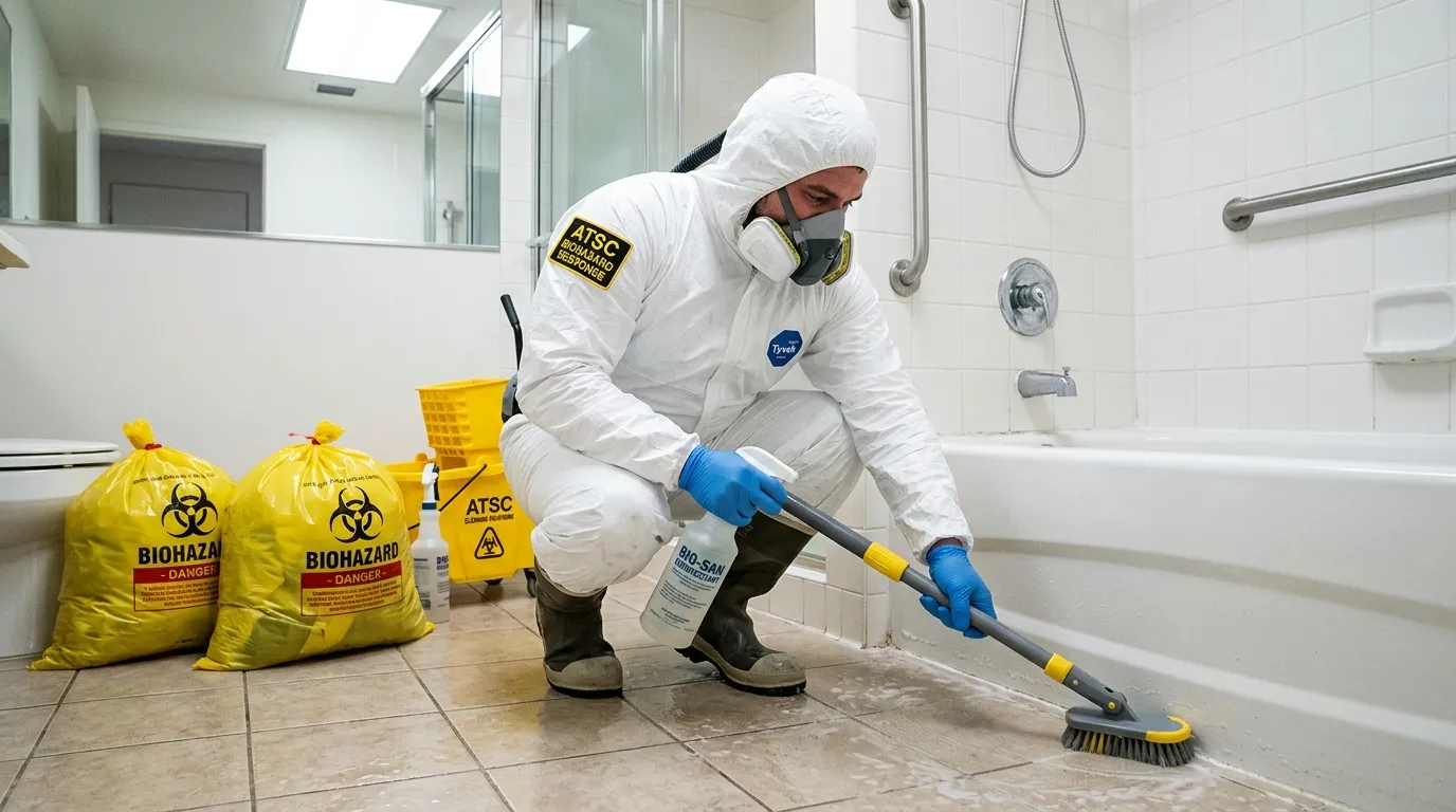 Decontamination equipment deployed for Blood Cleanup in Centereach